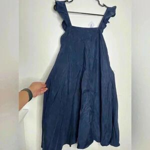 Hatch Square Neckline Midi Length Dress Size Small 100% Cupro